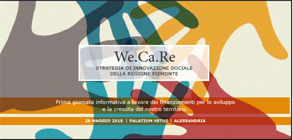“We.Ca.Re - Strategia di innovazione Sociale della Regione Piemonte”