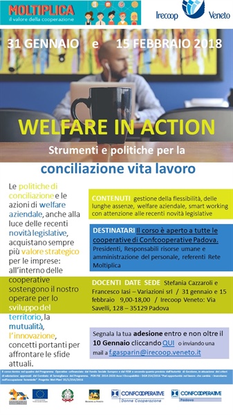 Conciliazione e welfare aziendale. Formazione in Veneto