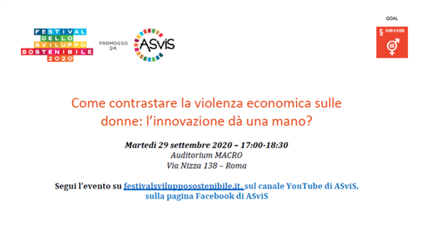 ASVIS - Come contrastare la violenza economica sulle donne: l’innovazione dà un manno?