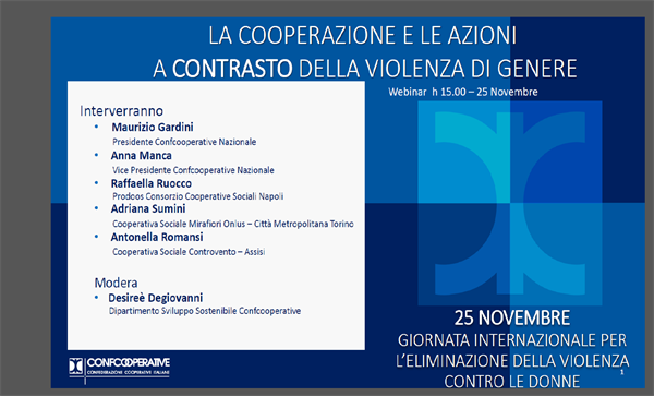 25 novembre GIORNATA MONDIALE PER L’ELIMINAZIONE DELLA VIOLENZA SULLE DONNE