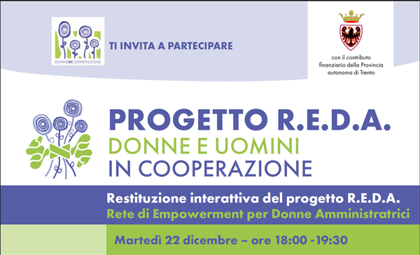 Reda, il progetto che favorisce la crescita della rappresentanza femminile